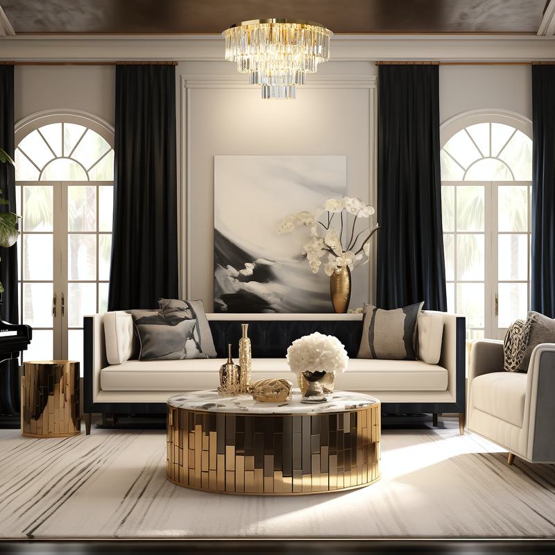 Milagro Milano 9L flush mount ceiling lamp E14