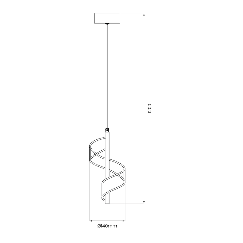 Milagro Largo 1L pendant lamp LED