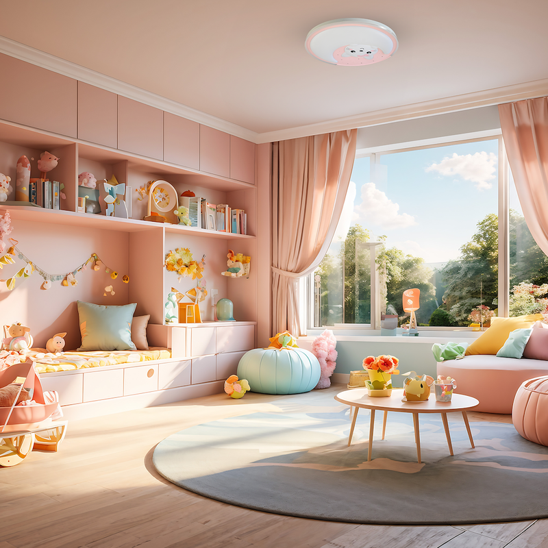 Milagro Mooncat 1L flush mount ceiling lamp LED H 5cm