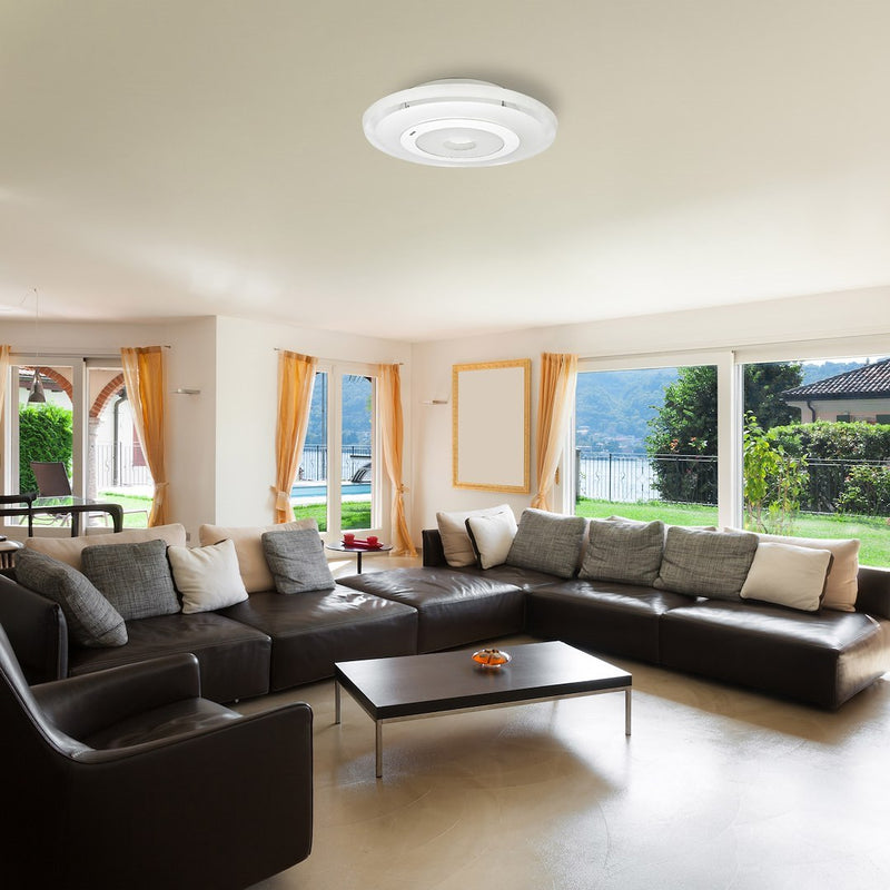 Milagro Plates flush mount ceiling lamp LED H 6cm