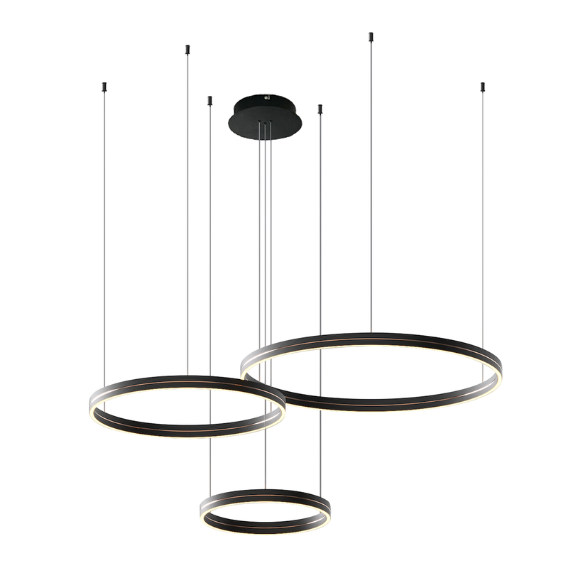 Milagro Gravity 3L pendant lamp LED