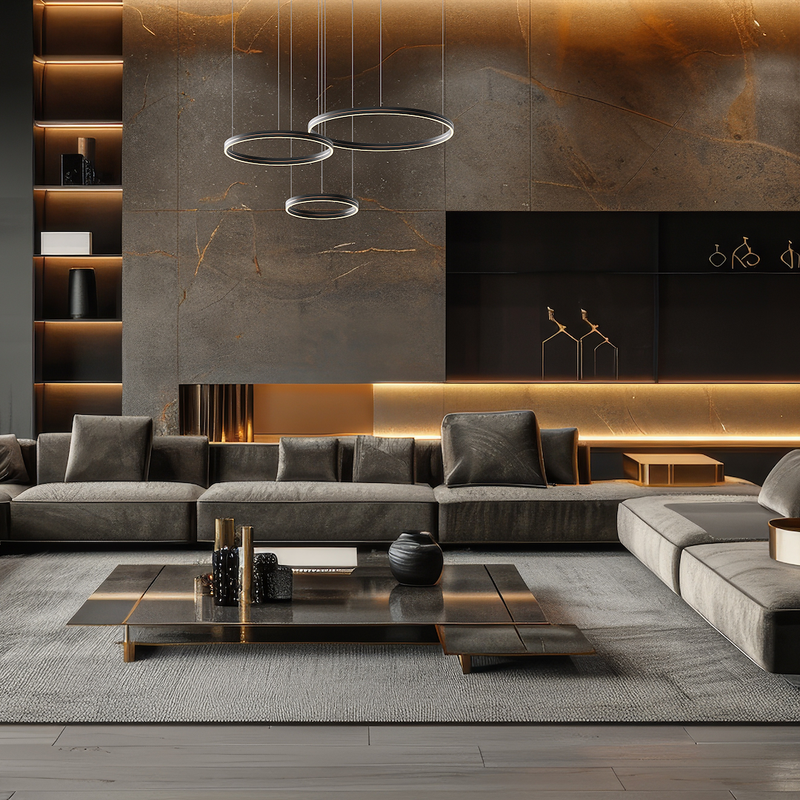 Milagro Gravity 3L pendant lamp LED