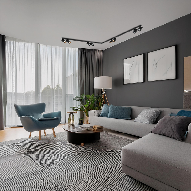 Milagro Hero 8L monorail lamp GU10 H 12.5cm