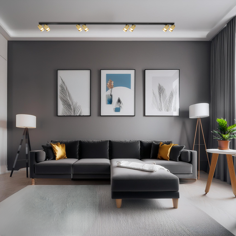 Milagro Hero 8L monorail lamp GU10 H 12.5cm