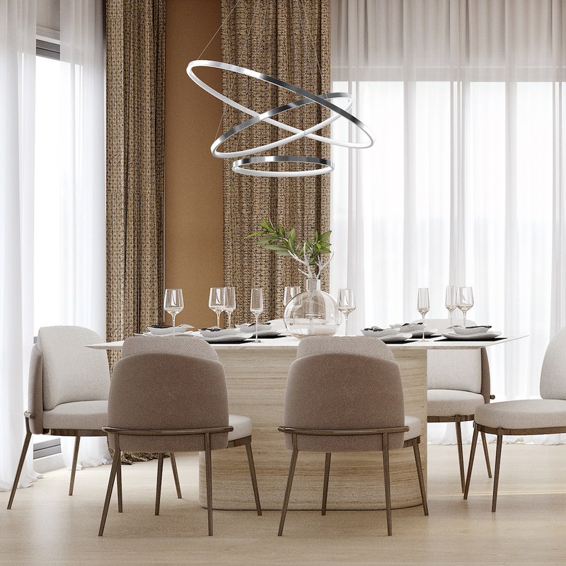 Milagro Hoop pendant lamp LED