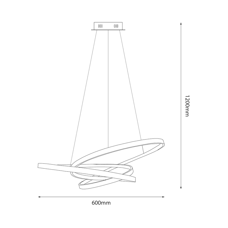 Milagro Led Lm 1L pendant lamp LED