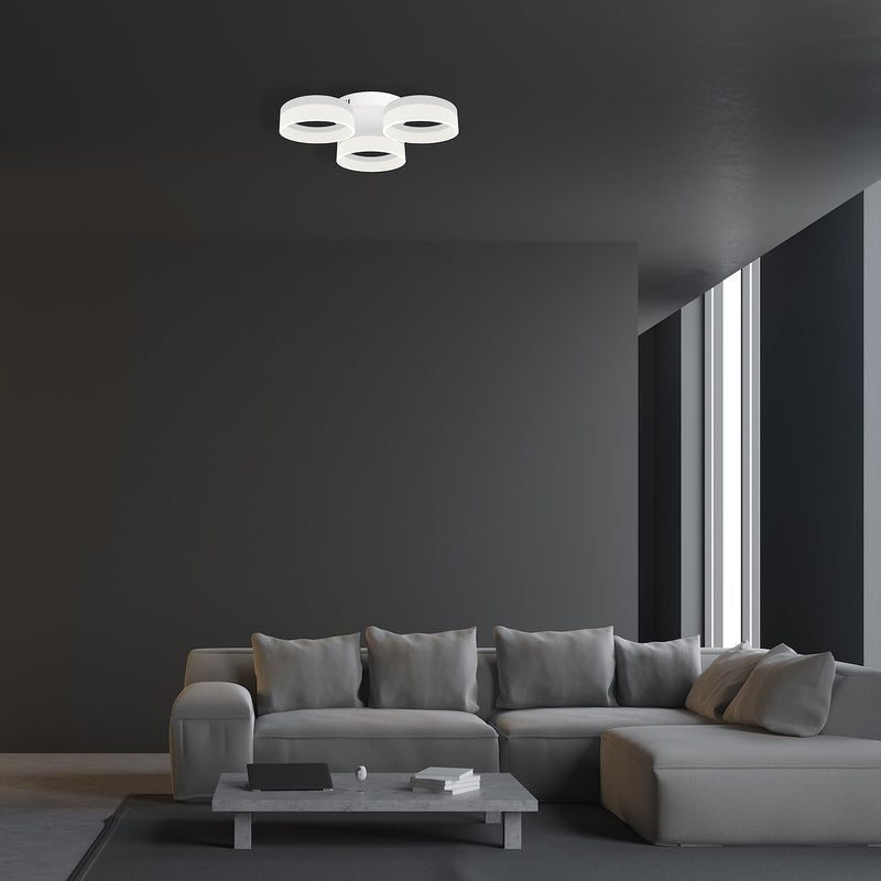 Milagro Ring ceiling lamp LED H 11cm