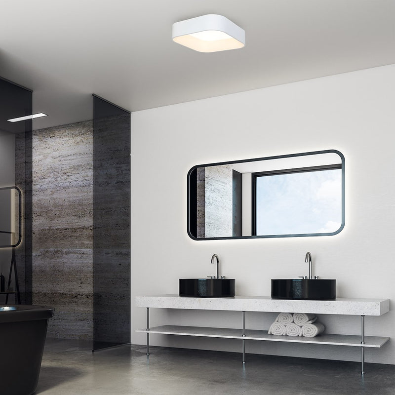 Milagro Astro flush mount ceiling lamp LED H 13cm