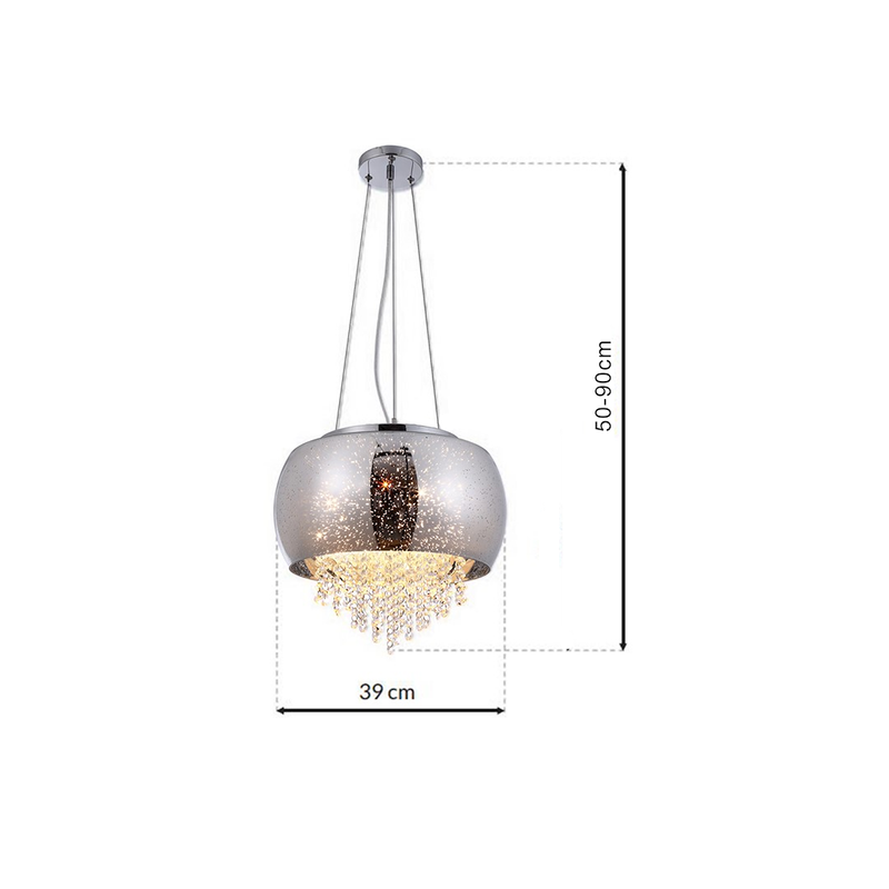 Milagro Starlight pendant lamp E14