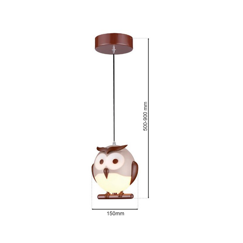 Milagro Owl pendant lamp E14