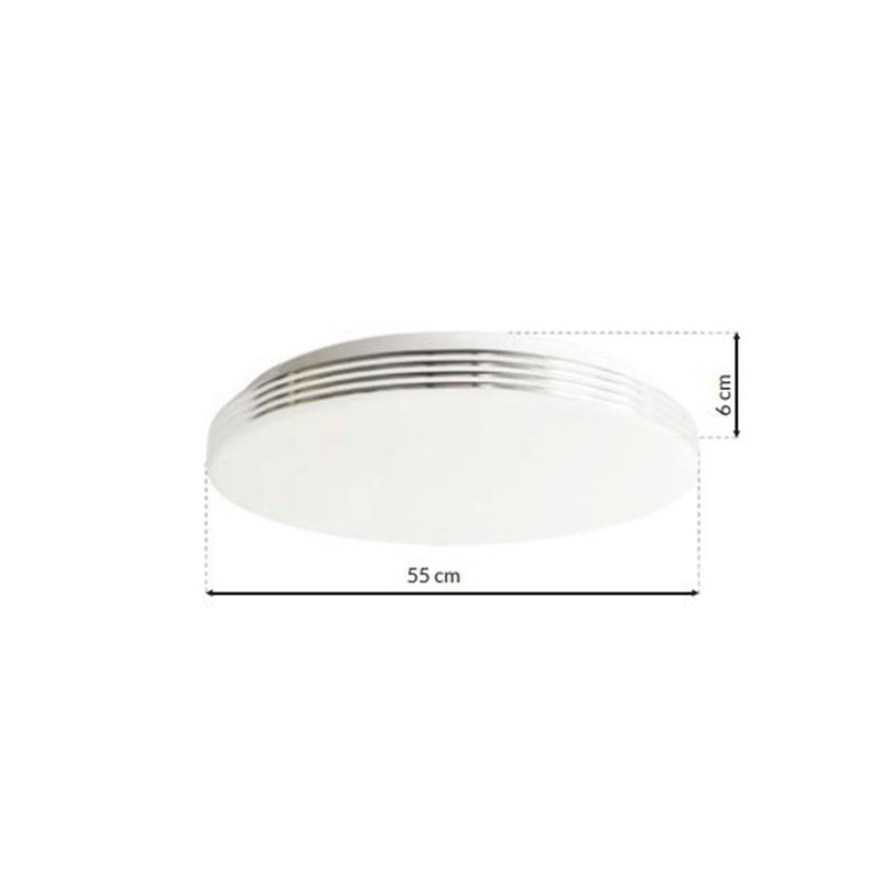 Milagro Plates flush mount ceiling lamp LED D 55cm