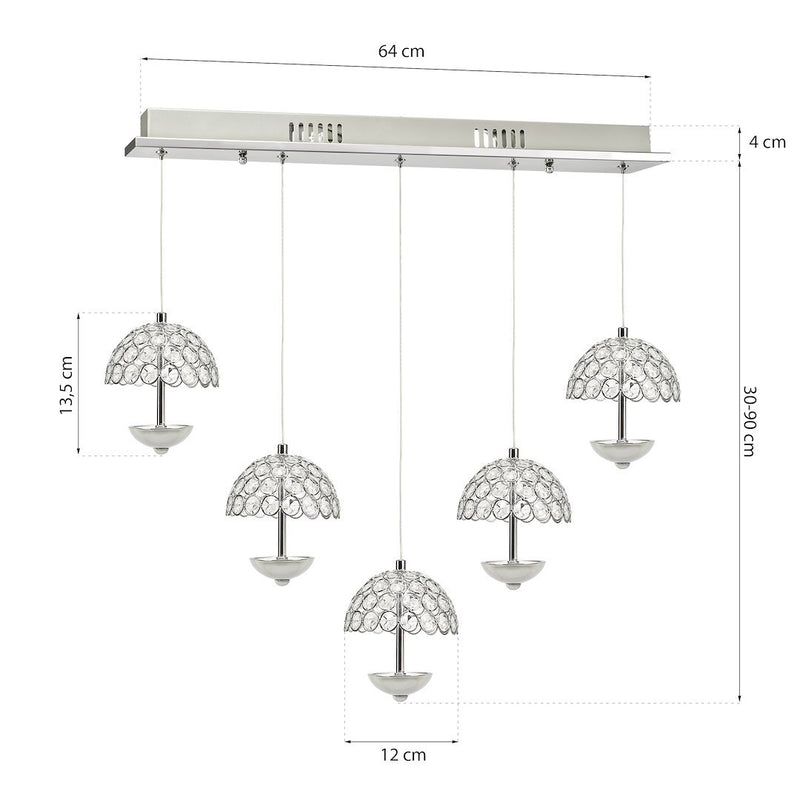Milagro Venus linear suspension pendant lamp LED