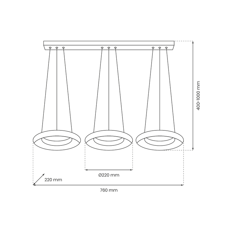 Milagro Roundabout pendant lamp LED