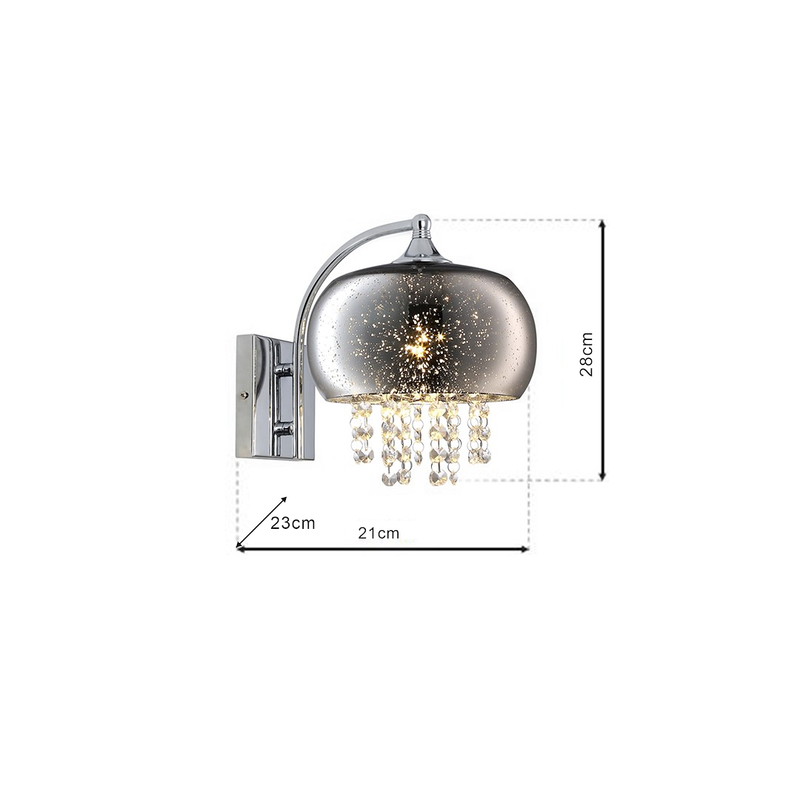 Milagro Starlight wall sconce lamp E14 H 28cm