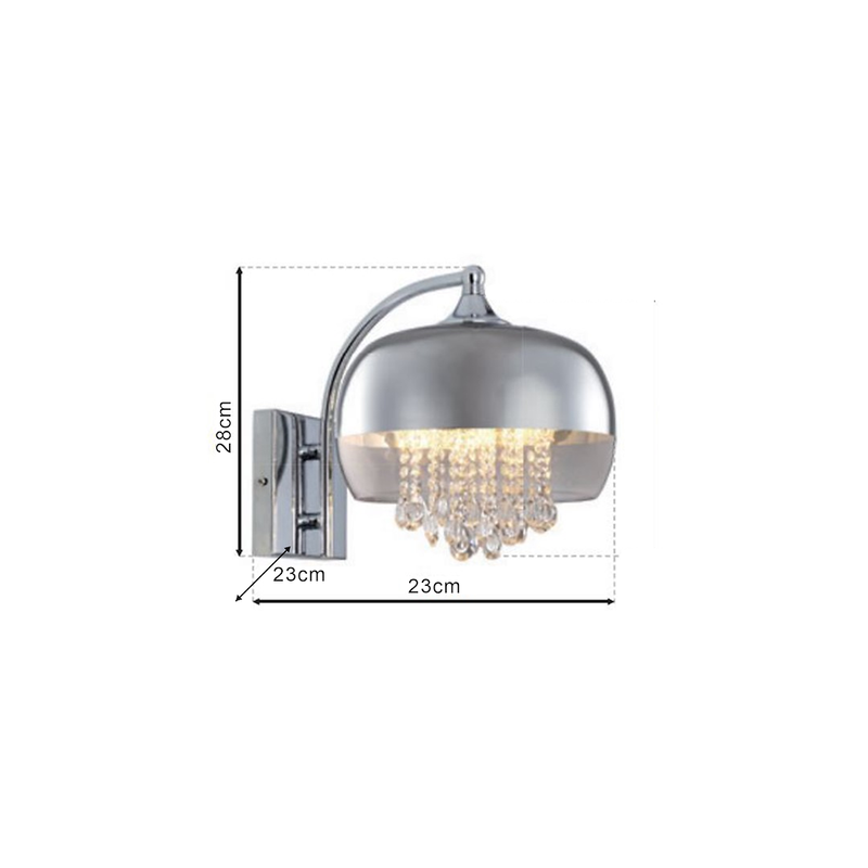 Milagro Glow wall sconce lamp E14 H 28cm