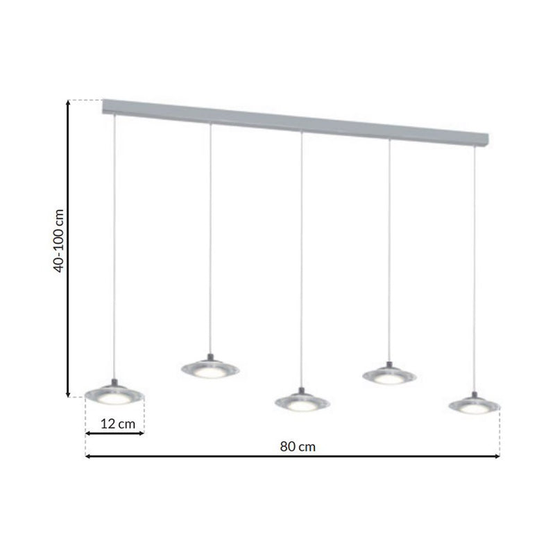 Milagro Ellipse pendant lamp