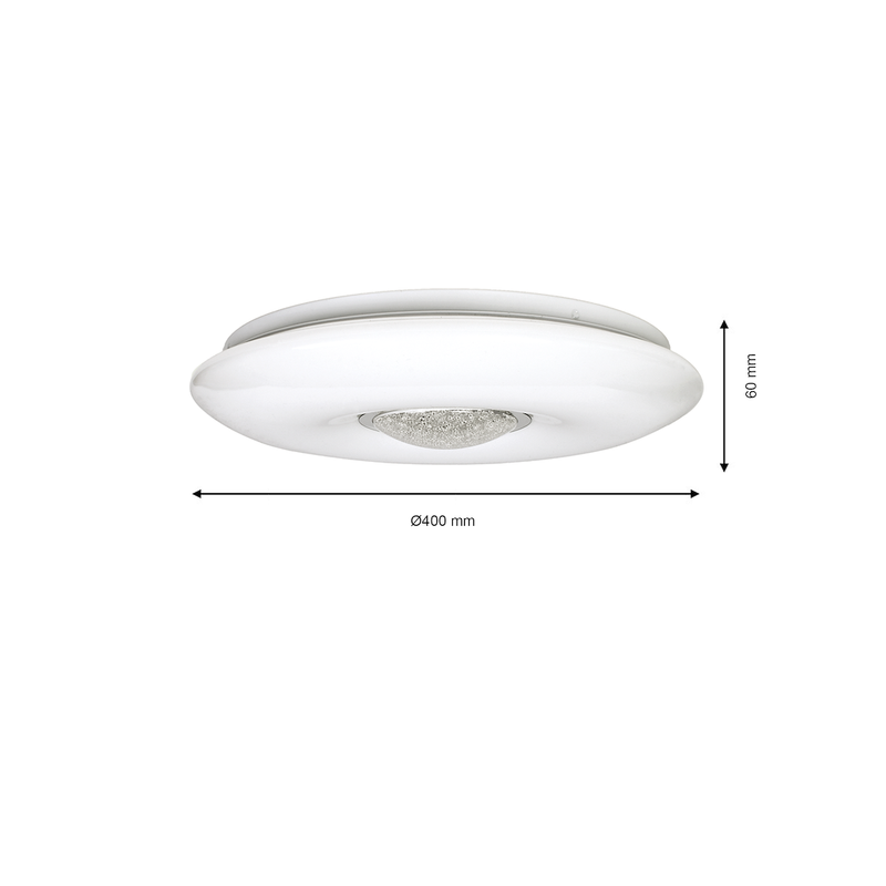 Milagro Plates flush mount ceiling lamp LED H 6cm