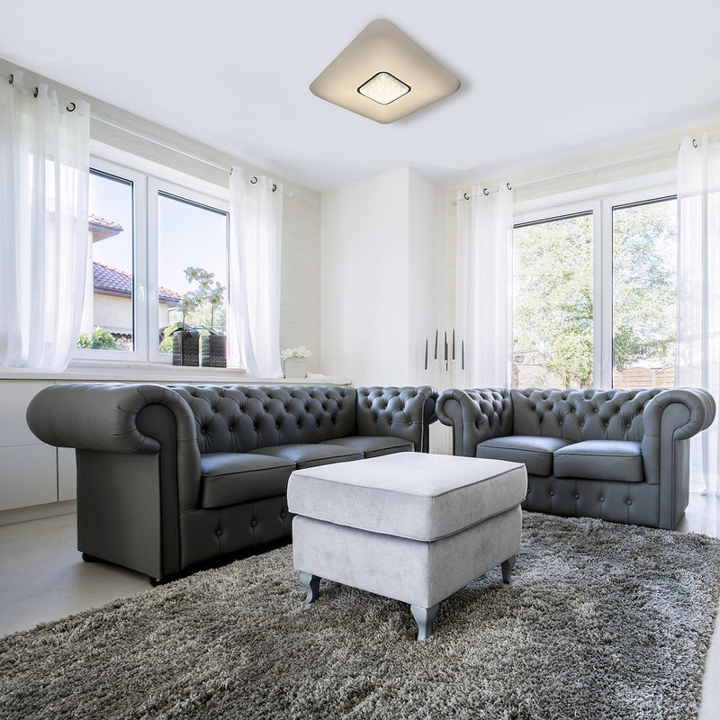 Milagro Plates flush mount ceiling lamp LED H 7cm