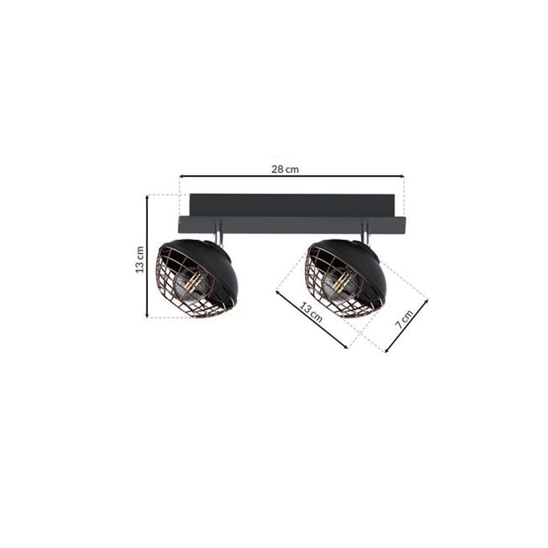 Milagro Logan ceiling lamp E14 H 13cm