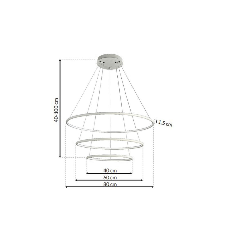 Milagro Orion pendant lamp LED