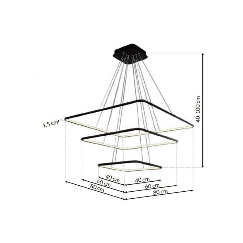 Milagro Nix pendant lamp LED