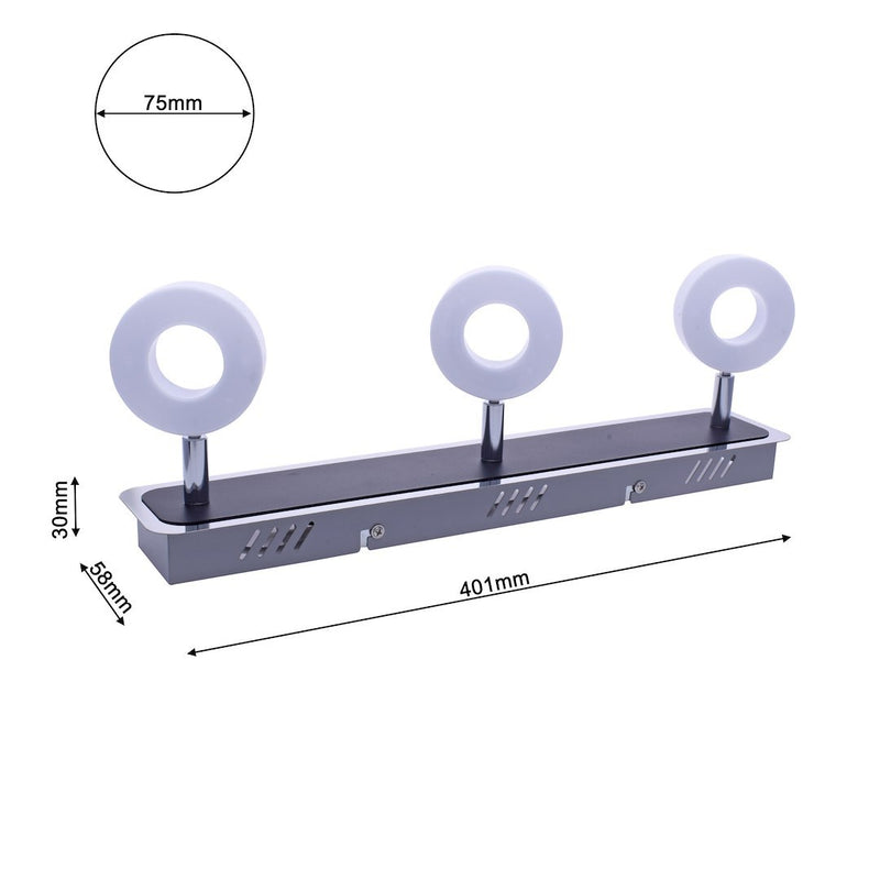 Milagro Salt ceiling lamp LED H 14cm