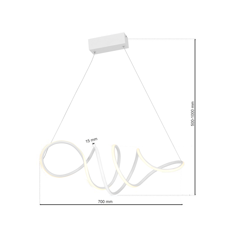 Milagro Hanging Led pendant lamp LED