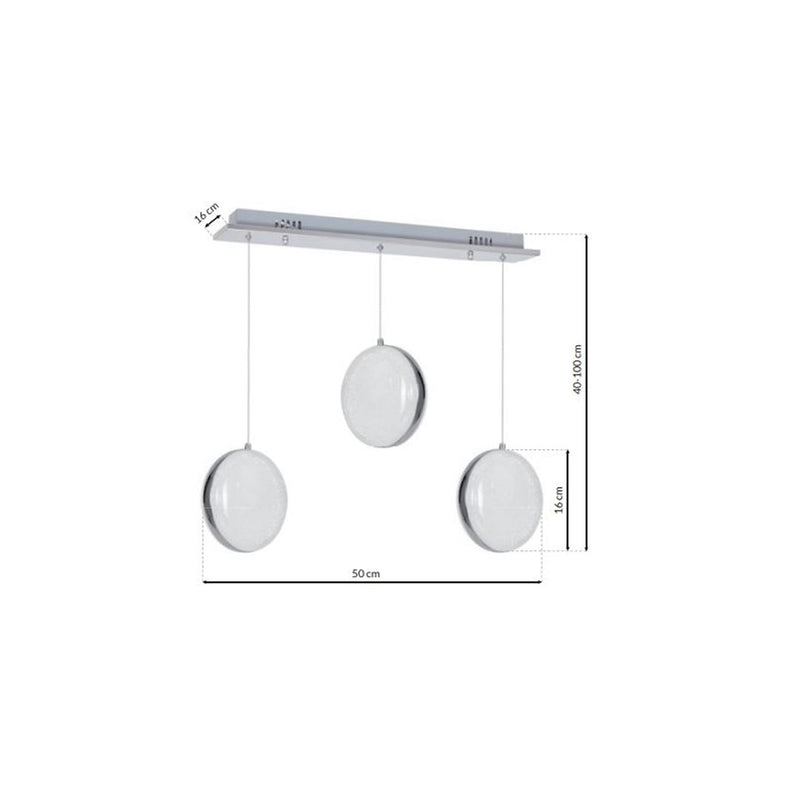 Milagro Lyre pendant lamp LED