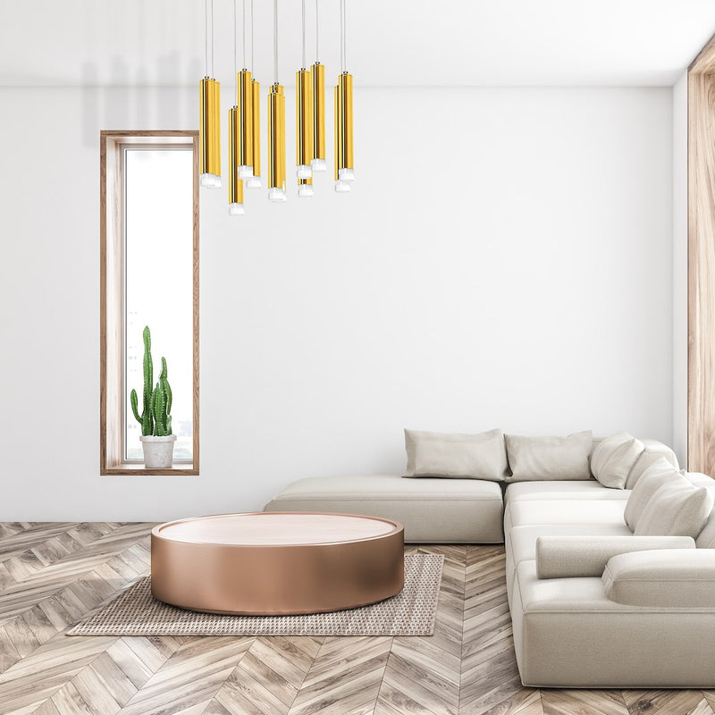 Milagro Goldie pendant lamp LED