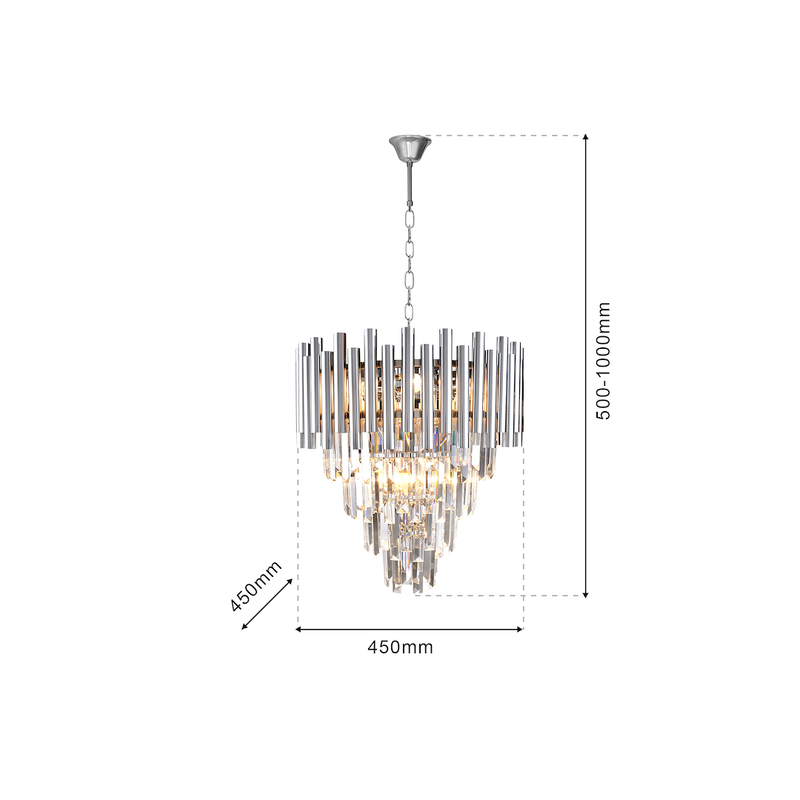 Milagro Madison chandelier E14