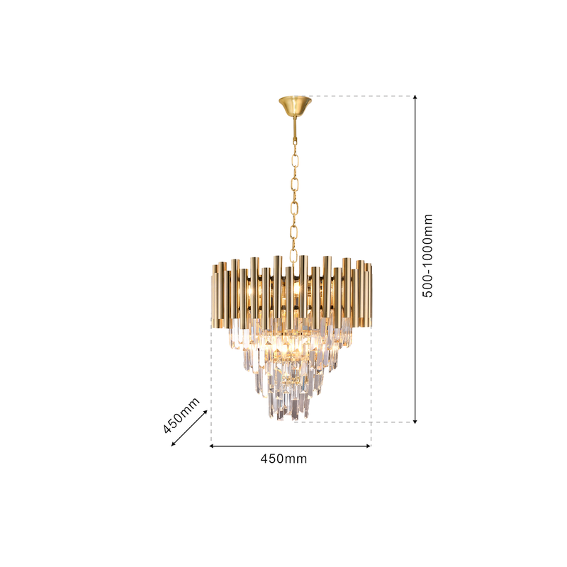 Milagro Madison chandelier E14