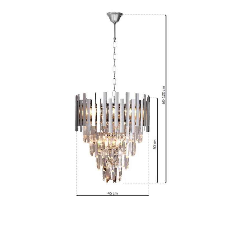 Milagro Aspen chandelier E14 H 50cm