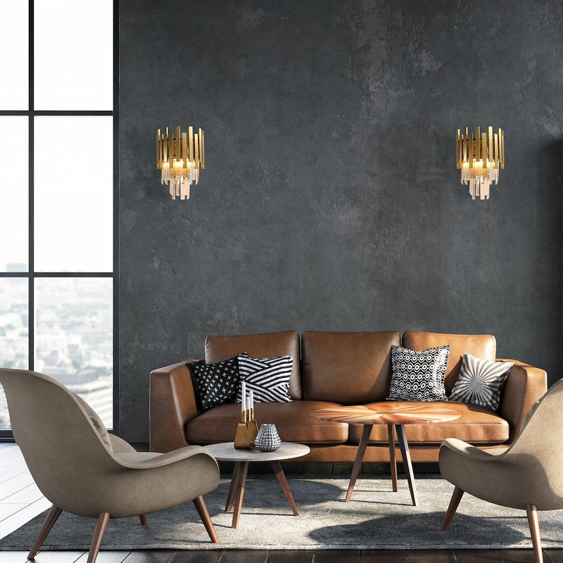 Milagro Aspen wall sconce lamp E14 H 35cm