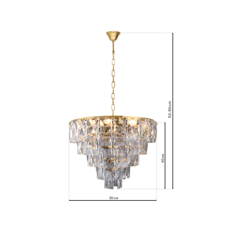 Milagro Chelsea chandelier E14