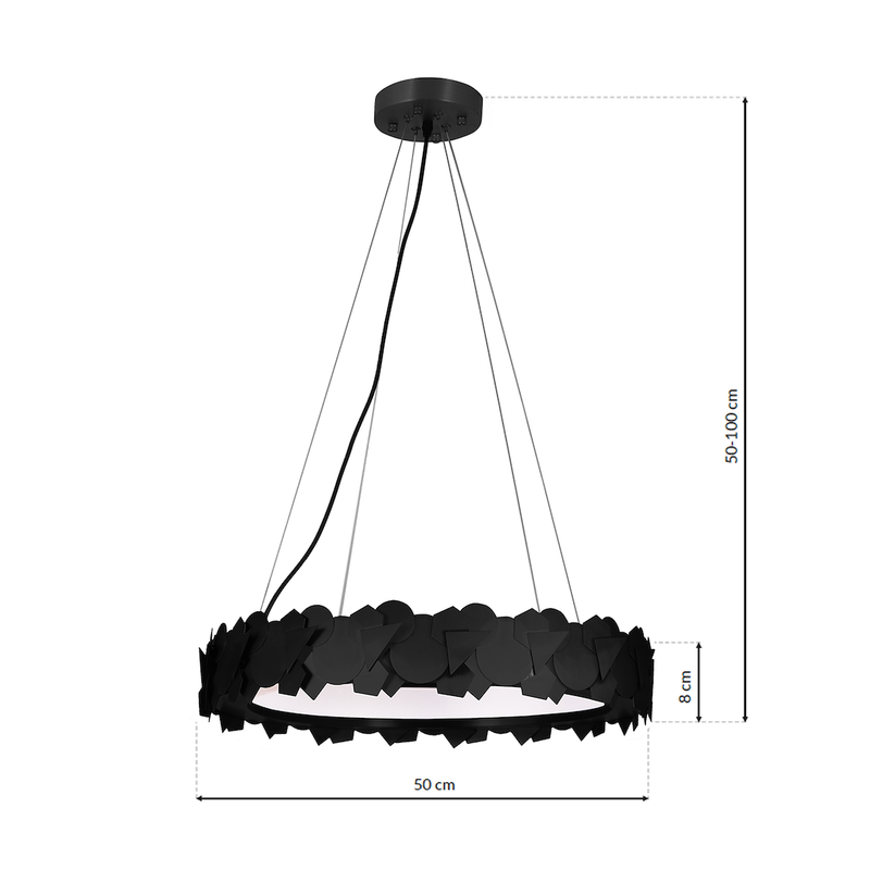 Milagro Soho / Torino pendant lamp LED D 50cm