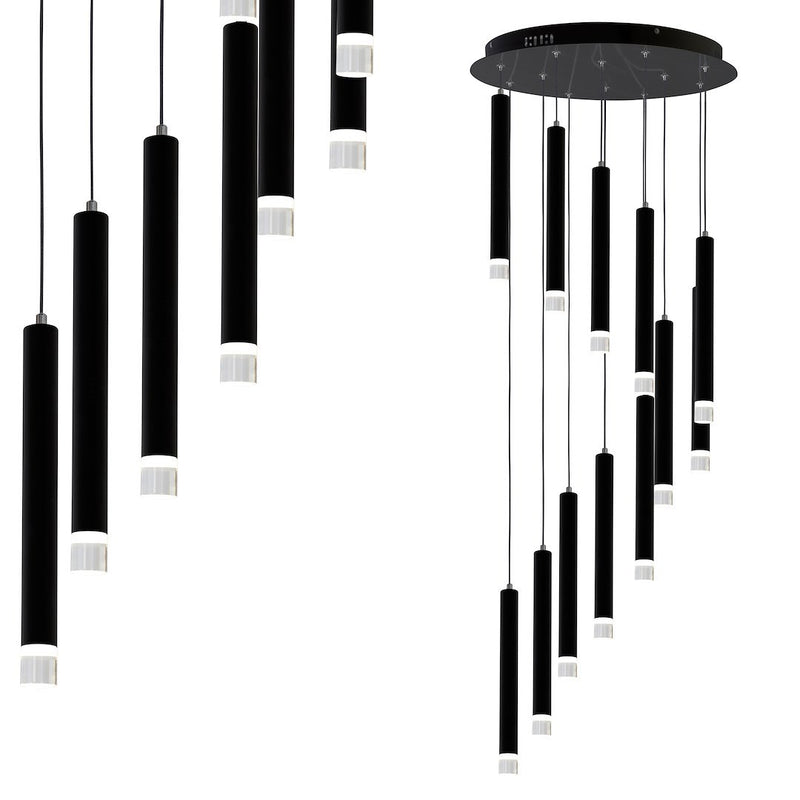 Milagro Carbon pendant lamp LED