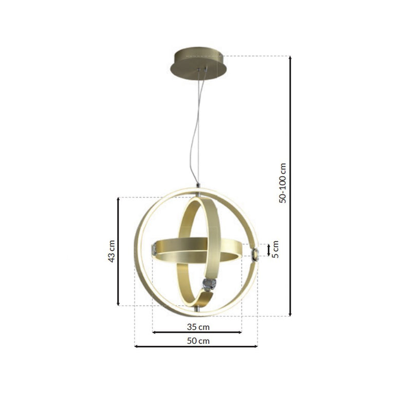 Milagro Sirius pendant lamp