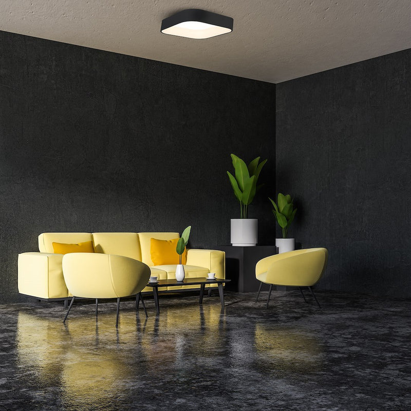 Milagro Astro flush mount ceiling lamp H 13cm