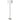 Milagro Napoli 1L floor lamp E27, white H 150cm