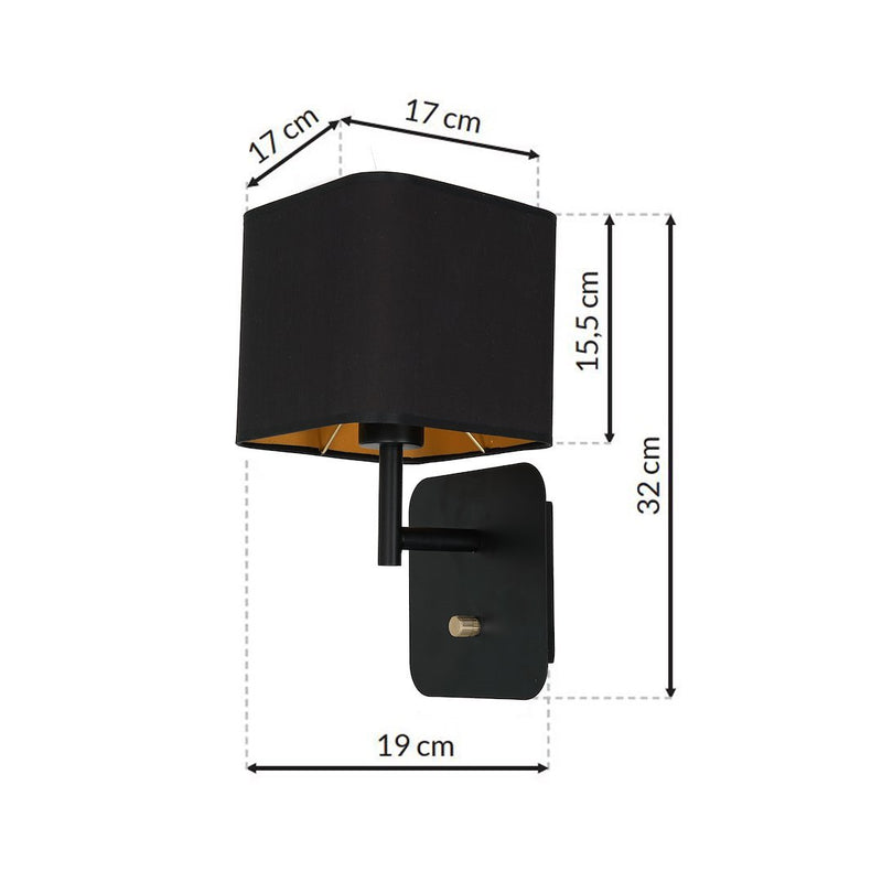 Milagro Napoli wall sconce lamp E27 H 32cm