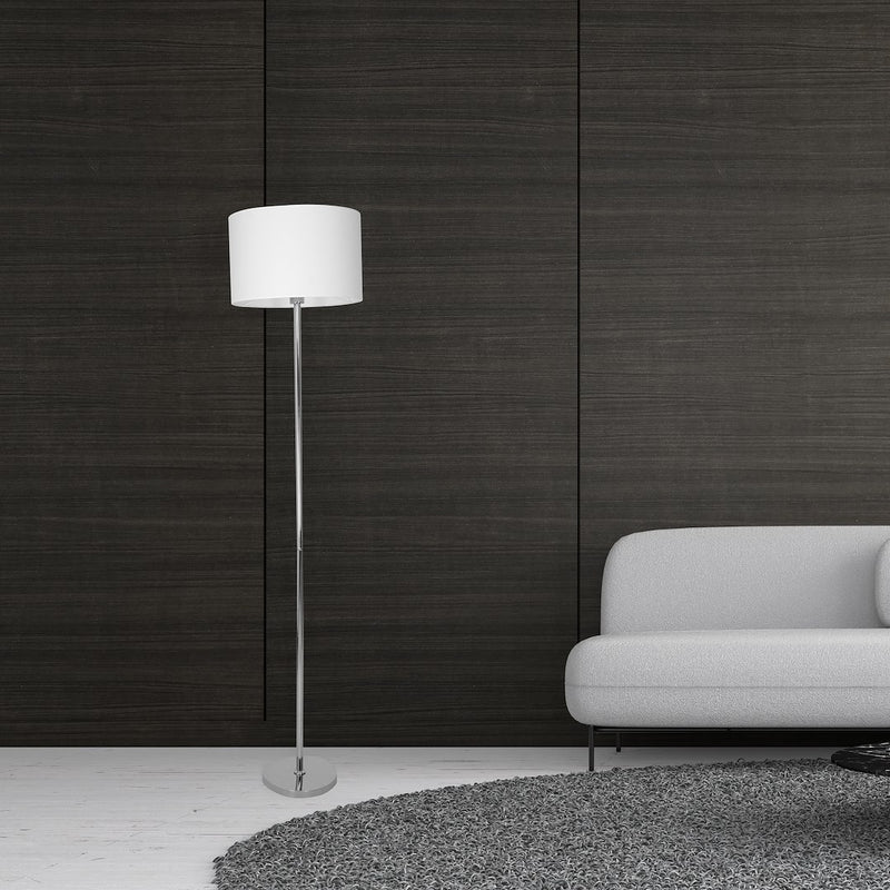 Milagro Casino 1L floor lamp E27, white H 155cm