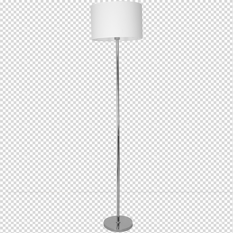 Milagro Casino 1L floor lamp E27, white H 155cm