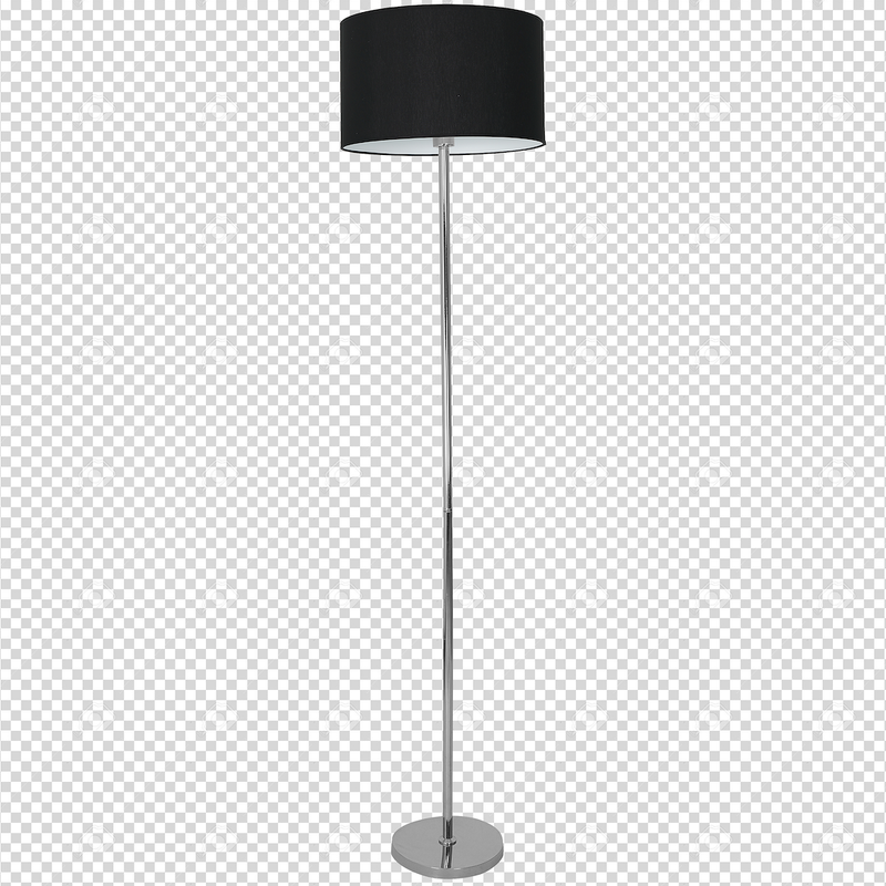 Milagro Casino 1L floor lamp E27, black H 155cm