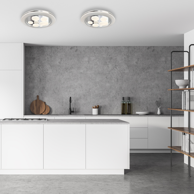 Milagro Bubbles flush mount ceiling lamp LED H 7cm