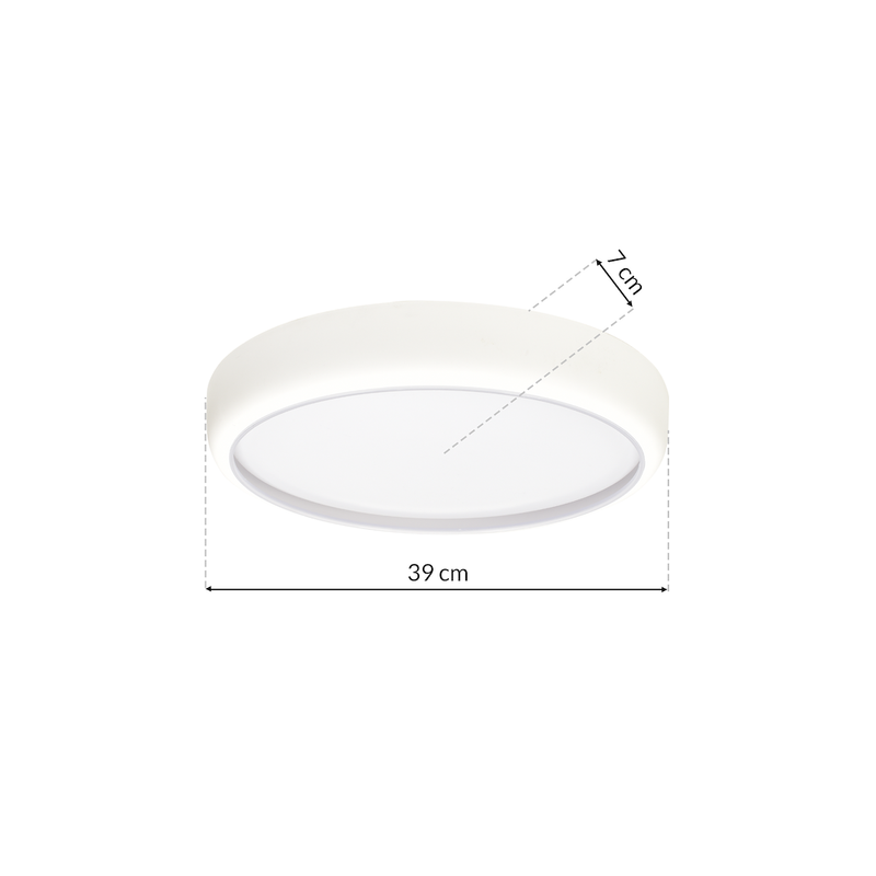 Milagro Plates flush mount ceiling lamp LED D 39cm