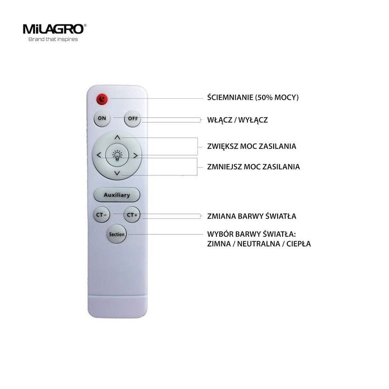 Milagro Plates flush mount ceiling lamp LED D 39cm