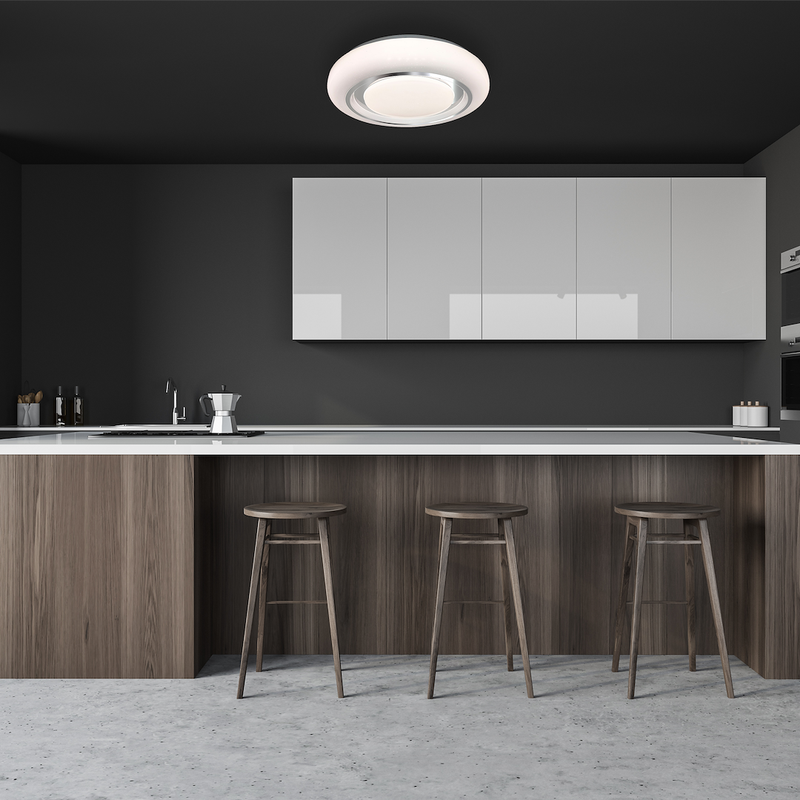 Milagro Plates flush mount ceiling lamp LED D 48cm