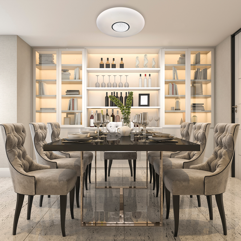 Milagro Plates flush mount ceiling lamp D 42cm