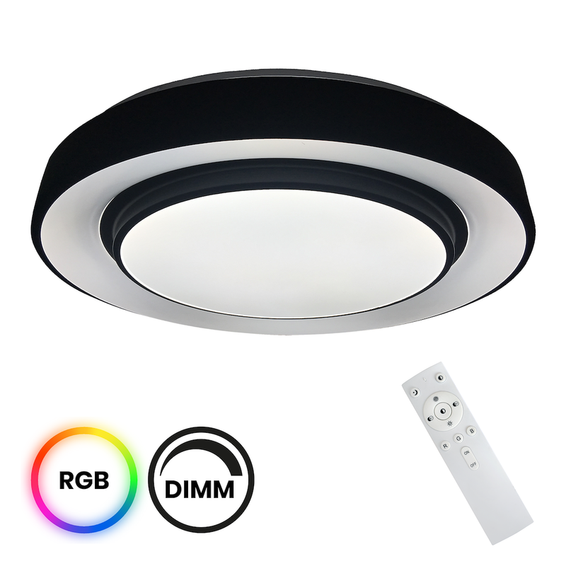 Milagro Plates flush mount ceiling lamp LED D 38cm