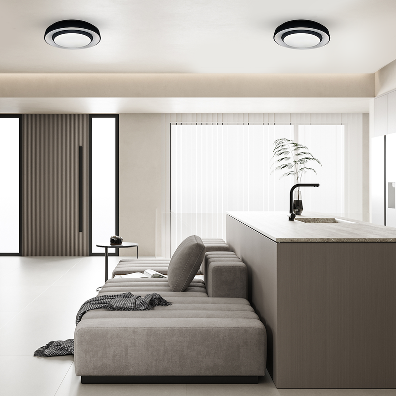 Milagro Plates flush mount ceiling lamp LED D 38cm